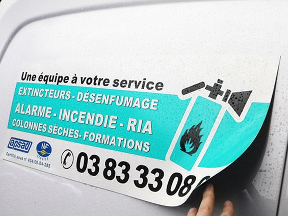 Panneau magnétique personnalisé impression pour véhicule