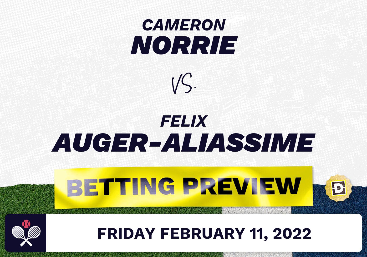 Cameron Norrie vs. Felix Auger-Aliassime Predictions - Feb 11, 2022