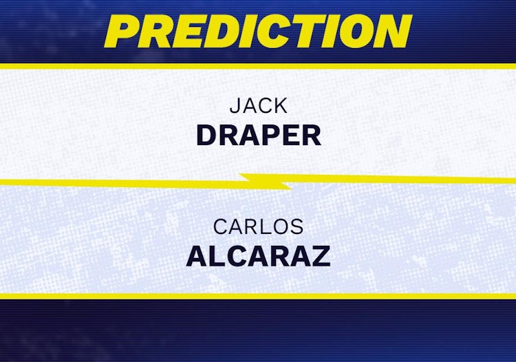 Jack Draper vs Carlos Alcaraz Tennis Prediction.