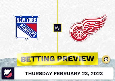 Rangers vs. Red Wings Prediction and Odds - Feb 23, 2023