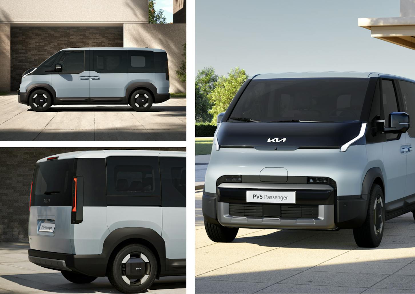 Das Exerieur des Kia PV5 Passenger