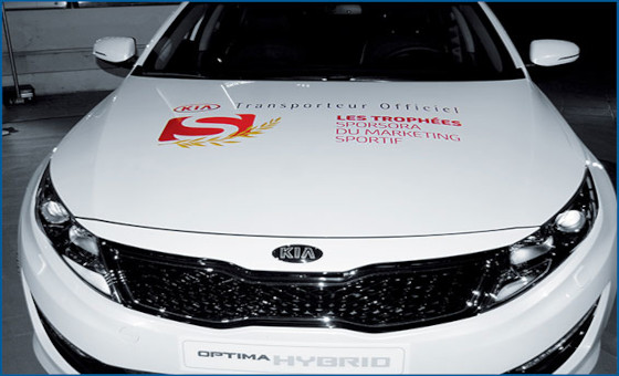 Lettres découpées voiture