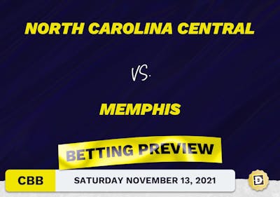 North Carolina Central vs. Memphis CBB Predictions and Odds - Nov 13, 2021