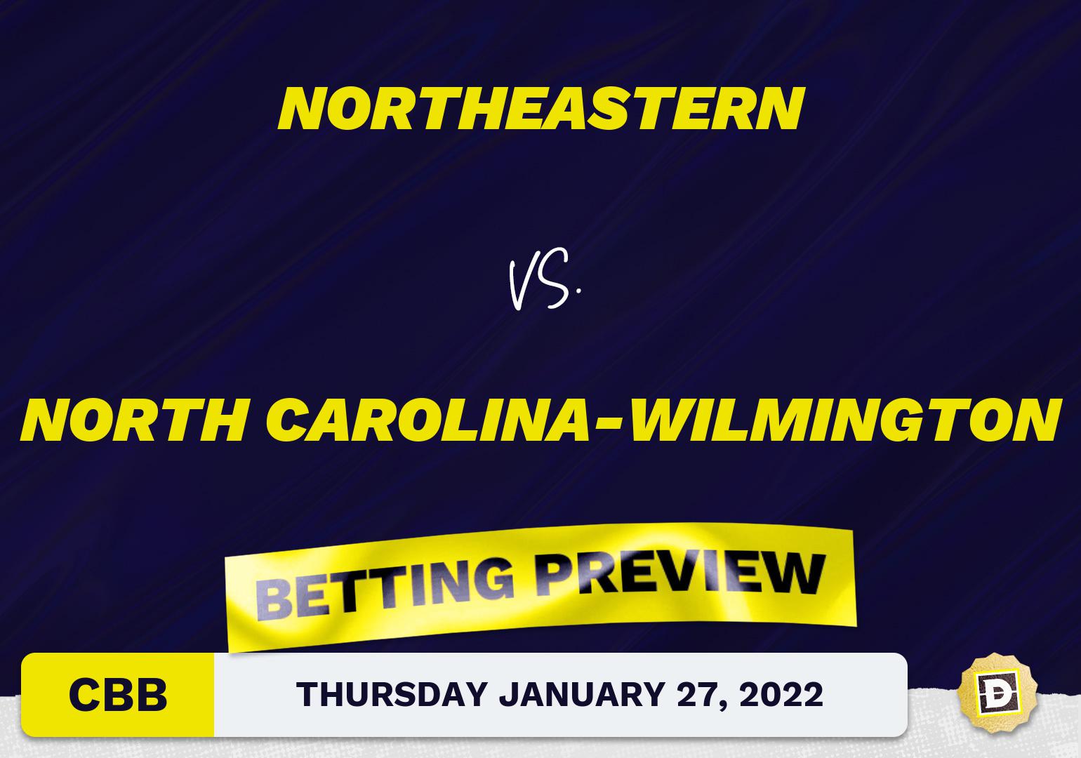 Northeastern vs. North Carolina-Wilmington CBB Predictions and Odds - Jan 27, 2022