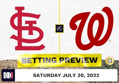 Cardinals vs. Nationals Prediction and Odds - Jul 30, 2022