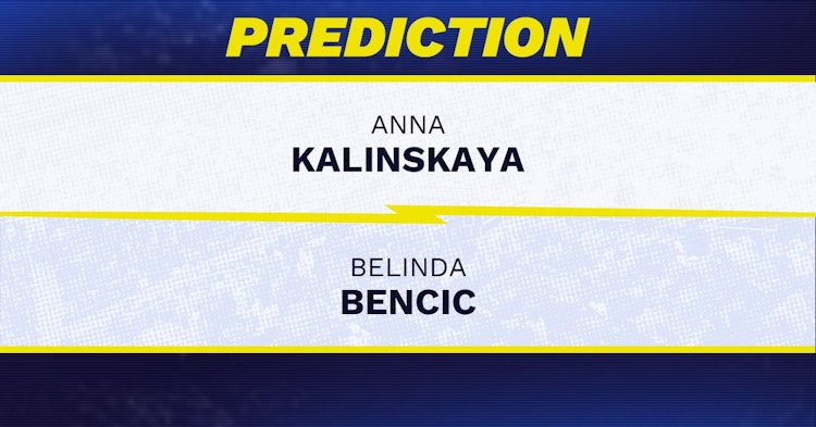 Anna Kalinskaya vs Belinda Bencic Tennis Prediction.