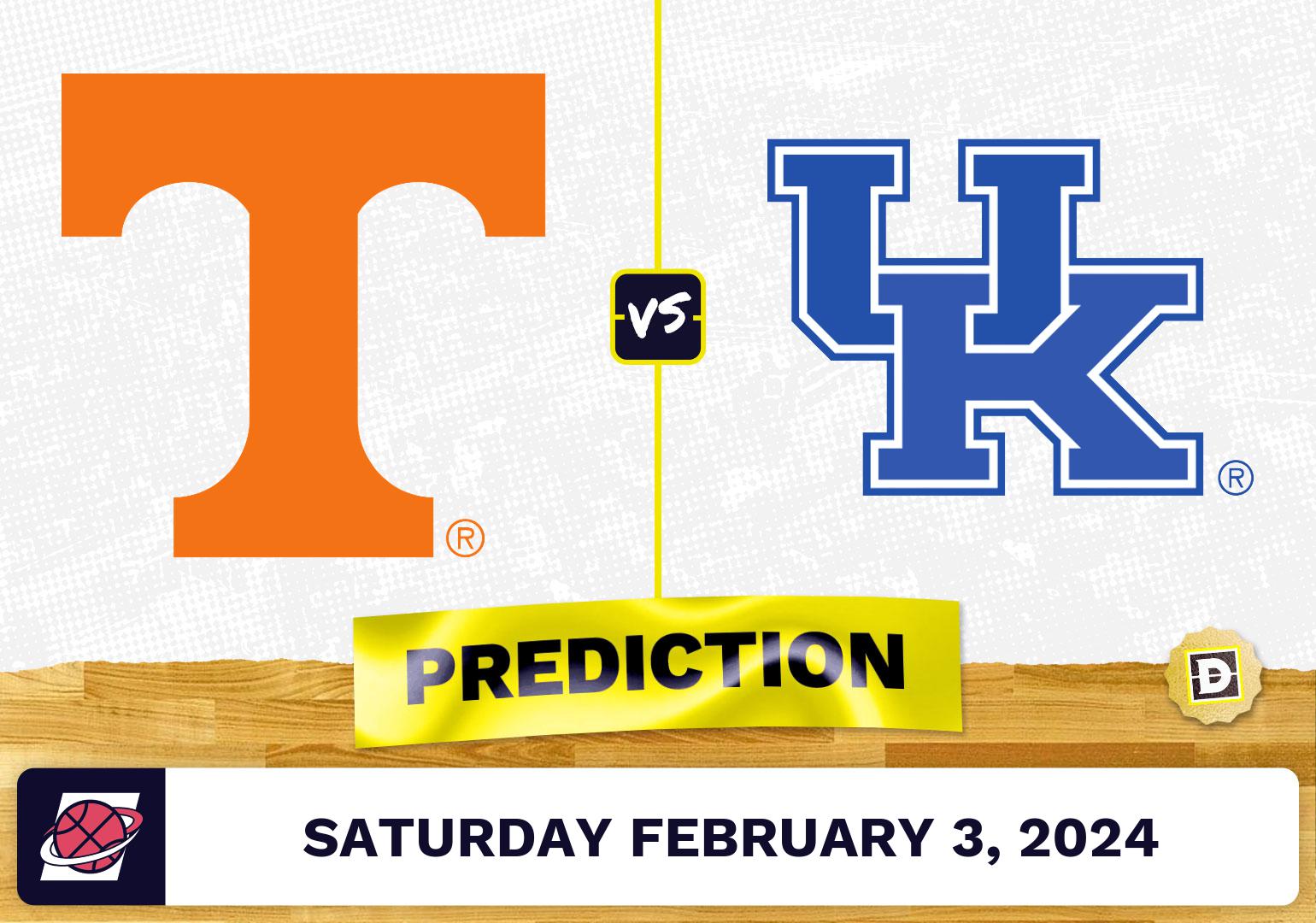 Tennessee Vs. Kentucky Prediction By Proven Computer Model [2/3/2024]