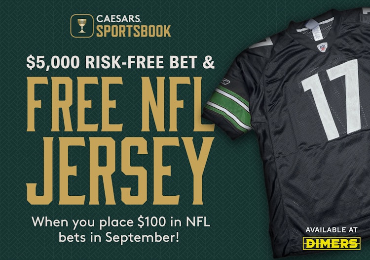 Caesars Sportsbook's NFL Promotion: How You Can Get a Free NFL Jersey Just By Betting $100 in September