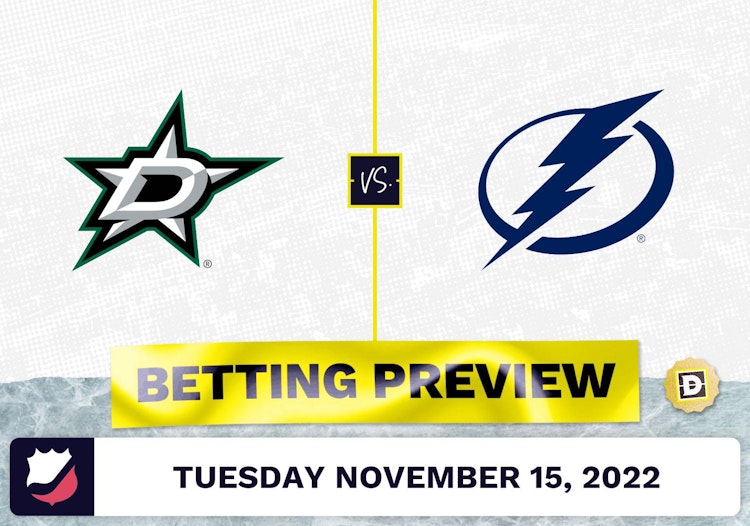 Stars vs. Lightning Prediction and Odds - Nov 15, 2022