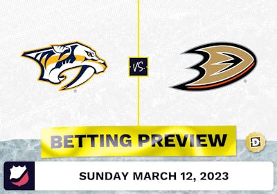 Predators vs. Ducks Prediction and Odds - Mar 12, 2023
