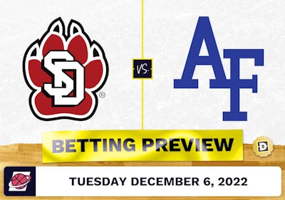 South Dakota vs. Air Force CBB Prediction and Odds - Dec 6, 2022