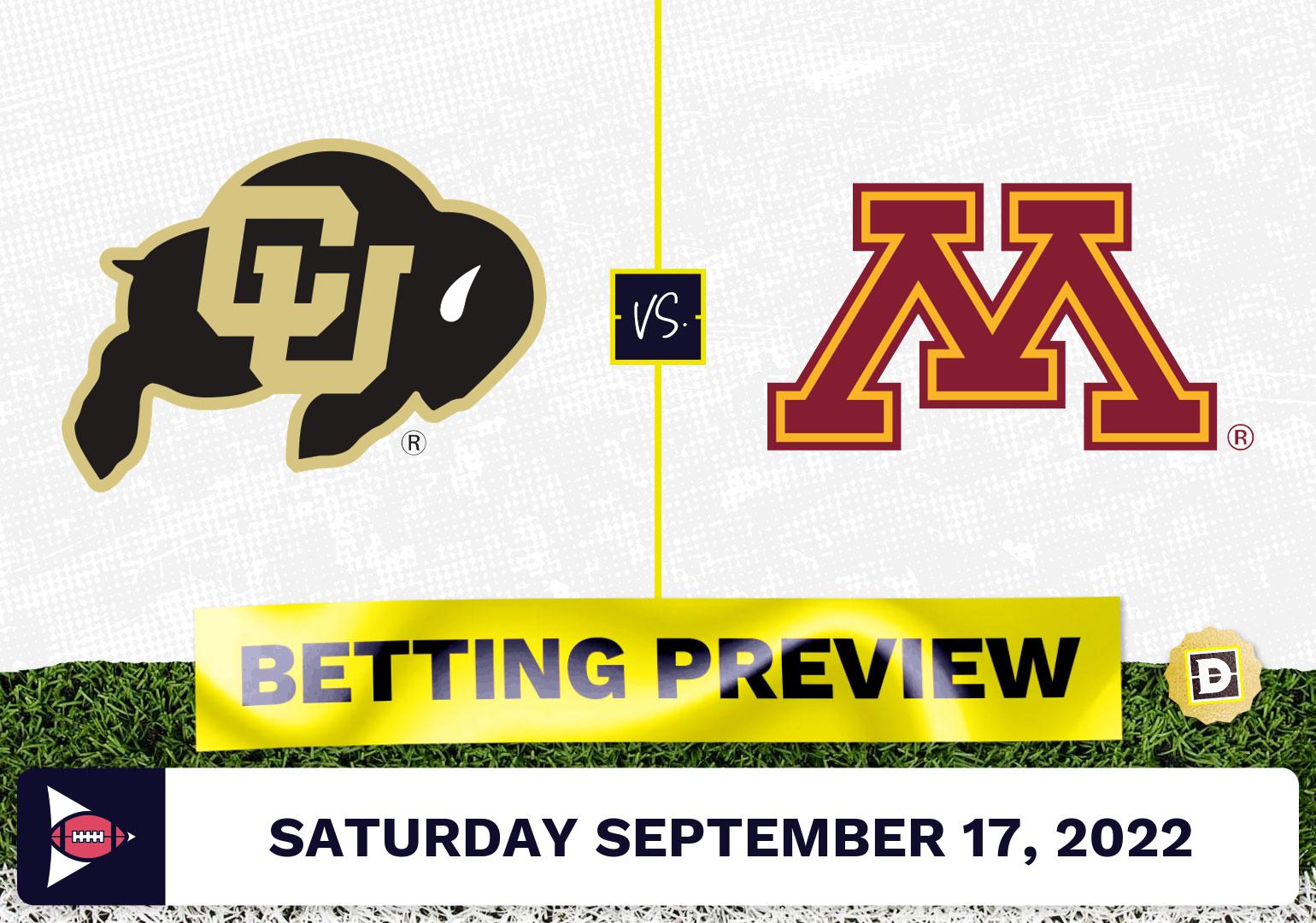 Colorado vs. Minnesota CFB Prediction and Odds - Sep 17, 2022