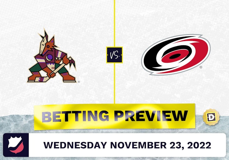 Coyotes vs. Hurricanes Prediction and Odds - Nov 23, 2022