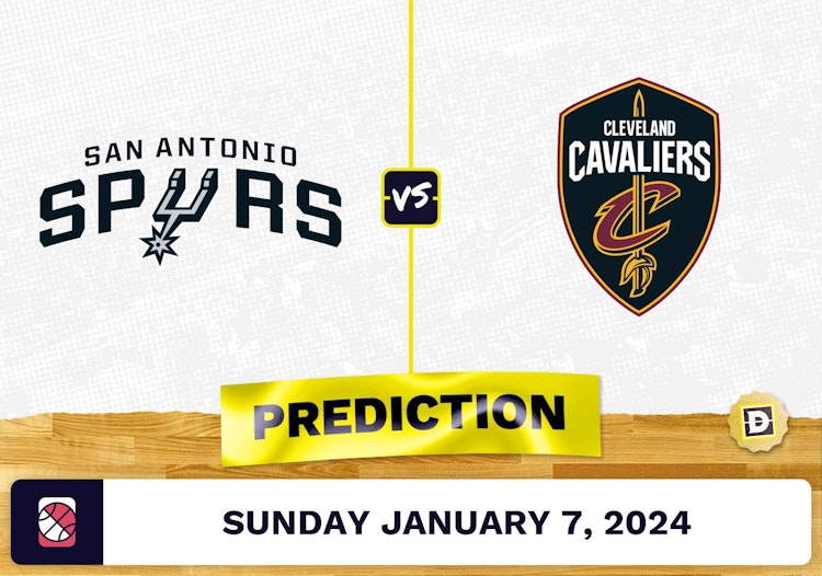 San Antonio Spurs vs. Cleveland Cavaliers Prediction, Odds, NBA Picks  [1/7/2024]