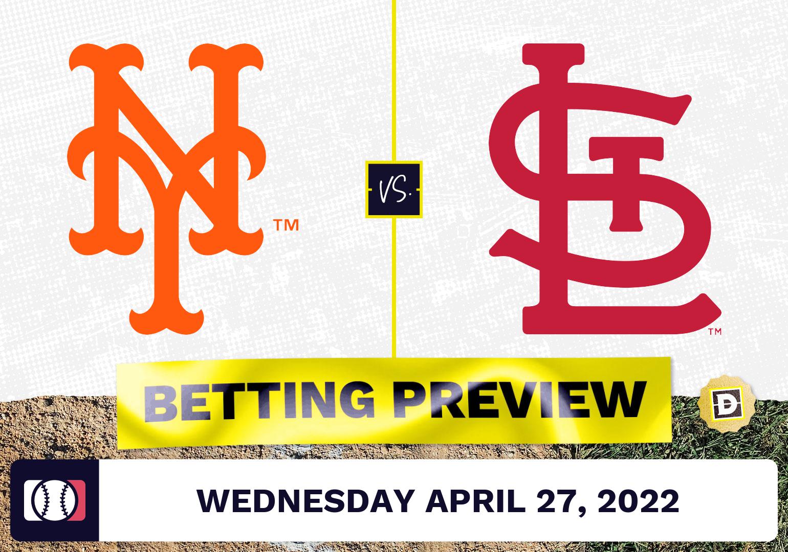 Mets vs. Cardinals Prediction and Odds - Apr 27, 2022