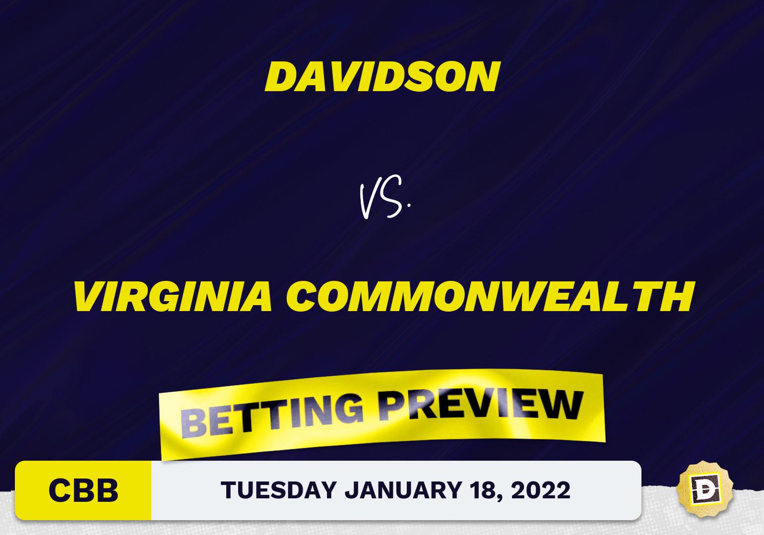 Davidson vs. Virginia Commonwealth CBB Predictions and Odds - Jan 18, 2022