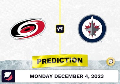 Carolina Hurricanes vs. Winnipeg Jets Prediction and Odds - December 4, 2023