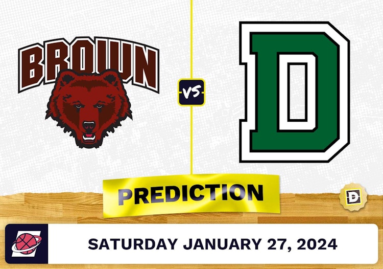 Brown vs. Dartmouth Prediction, Odds, College Basketball Picks [1/27/2024]