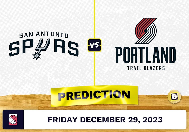 San Antonio Spurs vs. Portland Trail Blazers Prediction, Odds, NBA Picks  [12/29/2023]