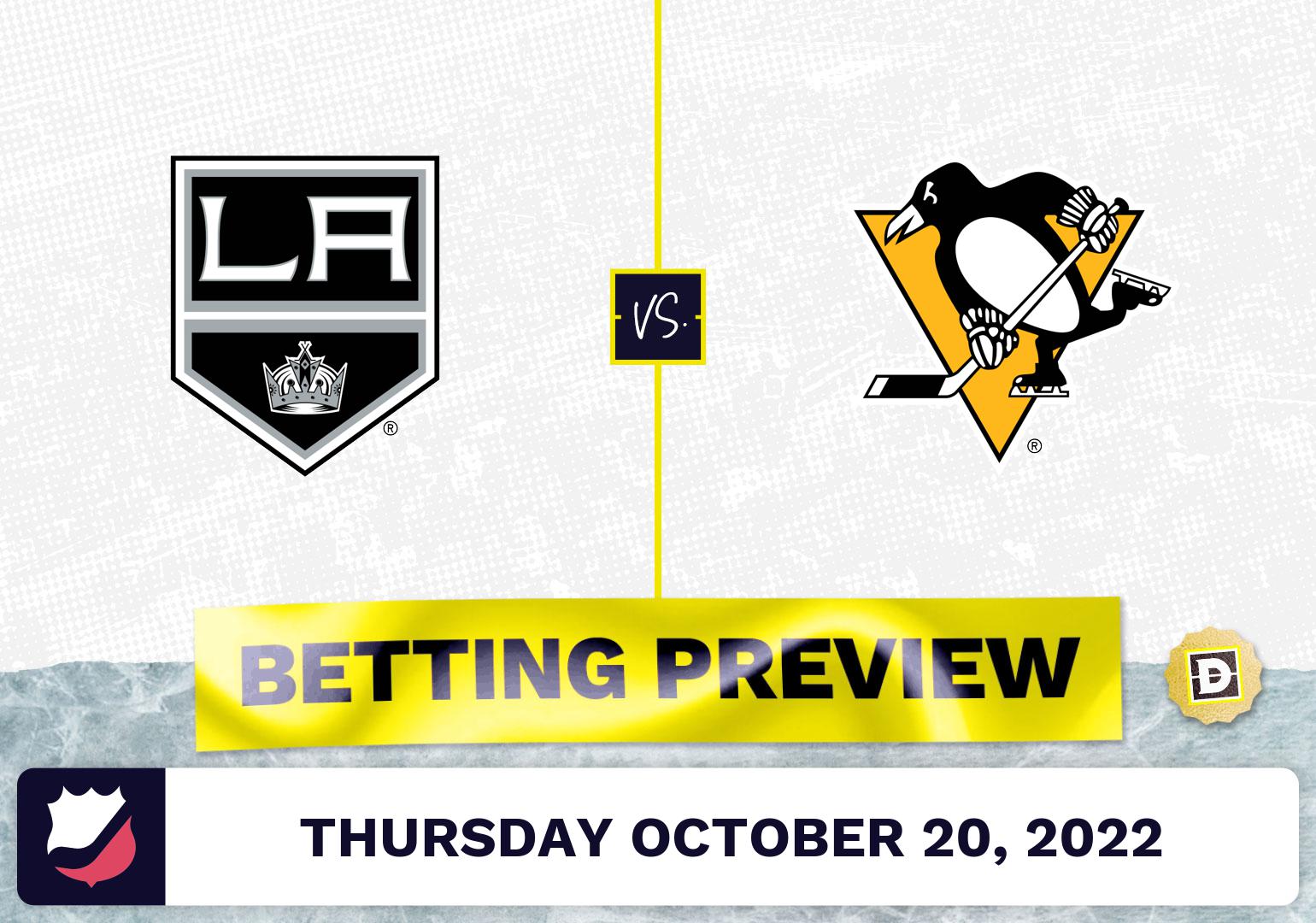 Kings vs. Penguins Prediction and Odds - Oct 20, 2022