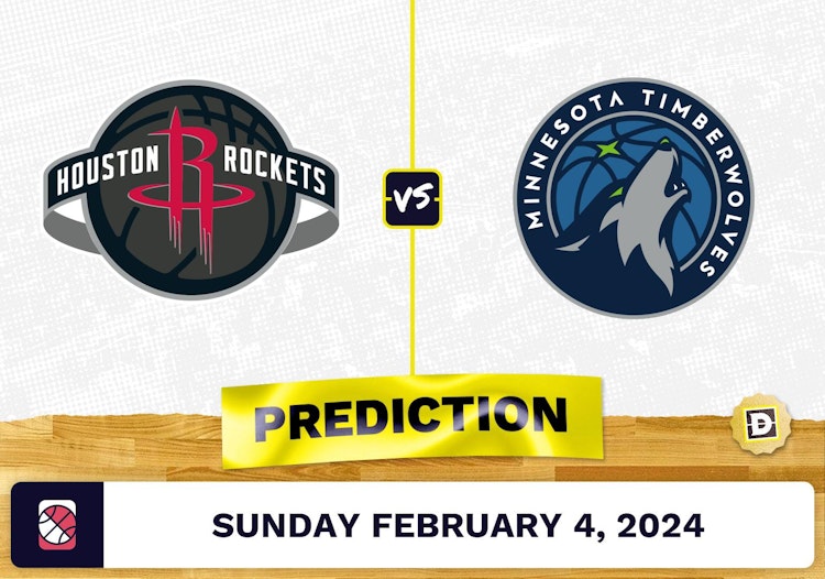 Houston Rockets vs. Minnesota Timberwolves Prediction, Odds, NBA Picks [2/4/2024]