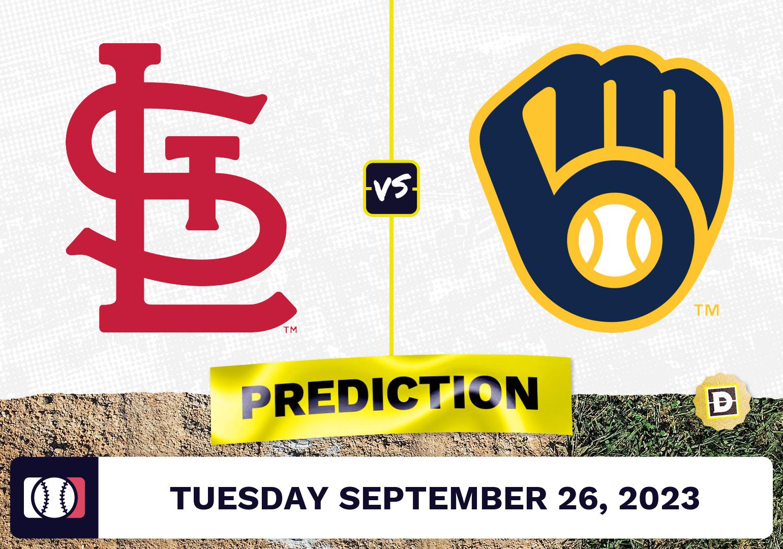 Cardinals vs. Brewers Prediction for MLB Tuesday [9/26/2023]