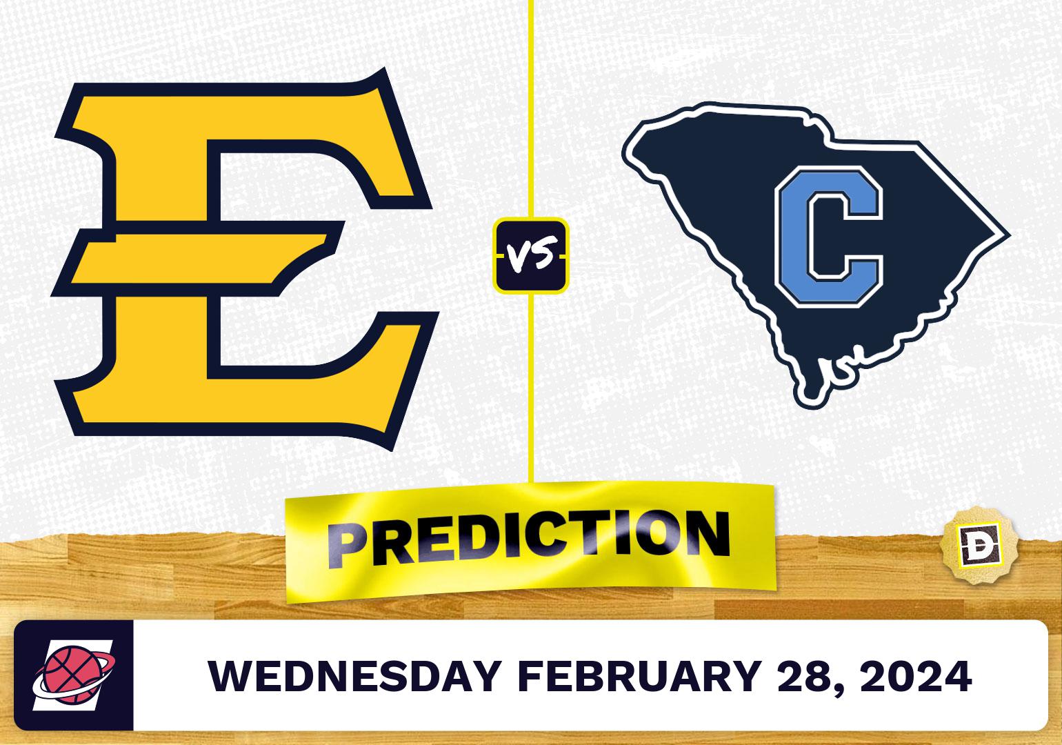 East Tennessee State Vs. Citadel Prediction, Odds, College Basketball ...