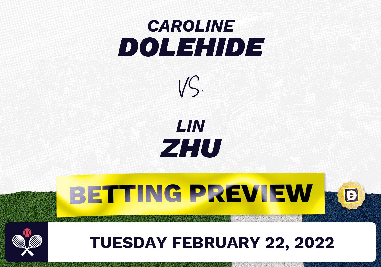 Caroline Dolehide vs. Lin Zhu Predictions - Feb 22, 2022