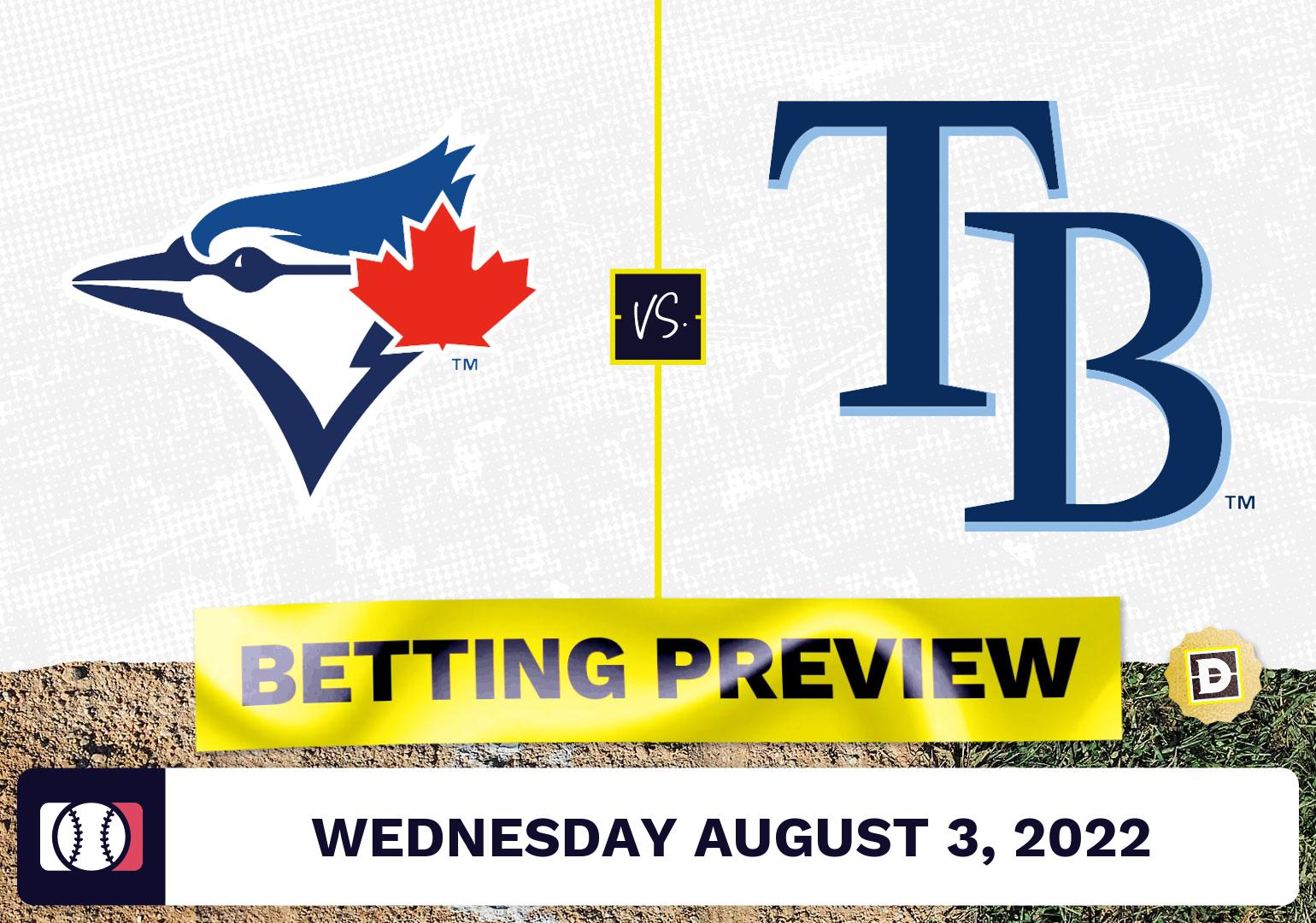 Blue Jays vs. Rays Prediction and Odds - Aug 3, 2022