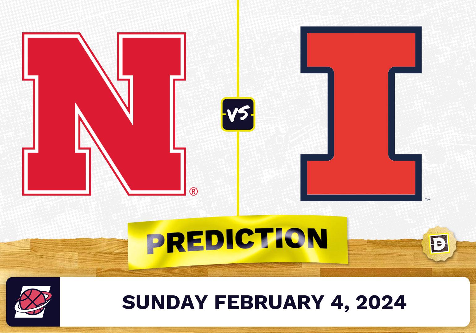 Nebraska Vs. Illinois Prediction, Odds, College Basketball Picks [2/4/2024]