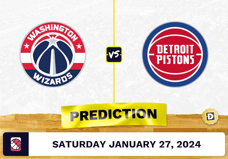 Washington Wizards vs. Detroit Pistons Prediction, Odds, NBA Picks [1/27/2024]