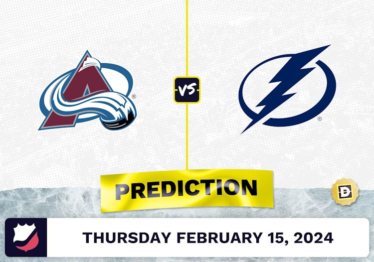 Colorado Avalanche vs. Tampa Bay Lightning Prediction, Odds, NHL Picks [2/15/2024]