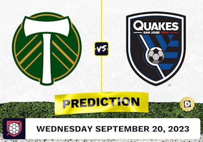 Portland Timbers vs. San Jose Earthquakes Prediction - September 20, 2023