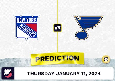 NY Rangers vs. St. Louis Blues Prediction, Odds, NHL Picks [1/11/2024]