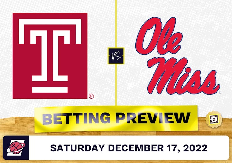 Temple vs. Ole Miss CBB Prediction and Odds - Dec 17, 2022