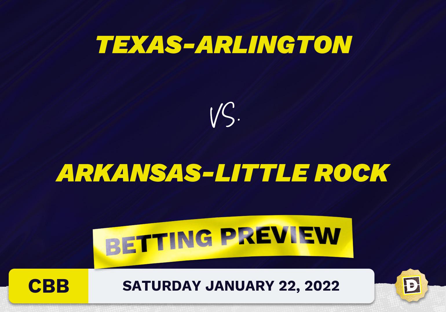 Texas-Arlington vs. Arkansas-Little Rock CBB Predictions and Odds - Jan 22, 2022