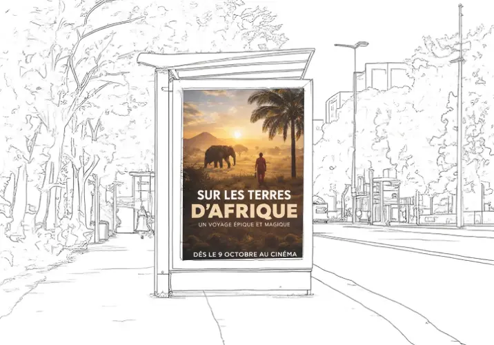 Affiche grand format personnalisée communication visuelle