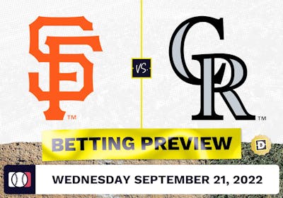 Giants vs. Rockies Prediction and Odds - Sep 21, 2022