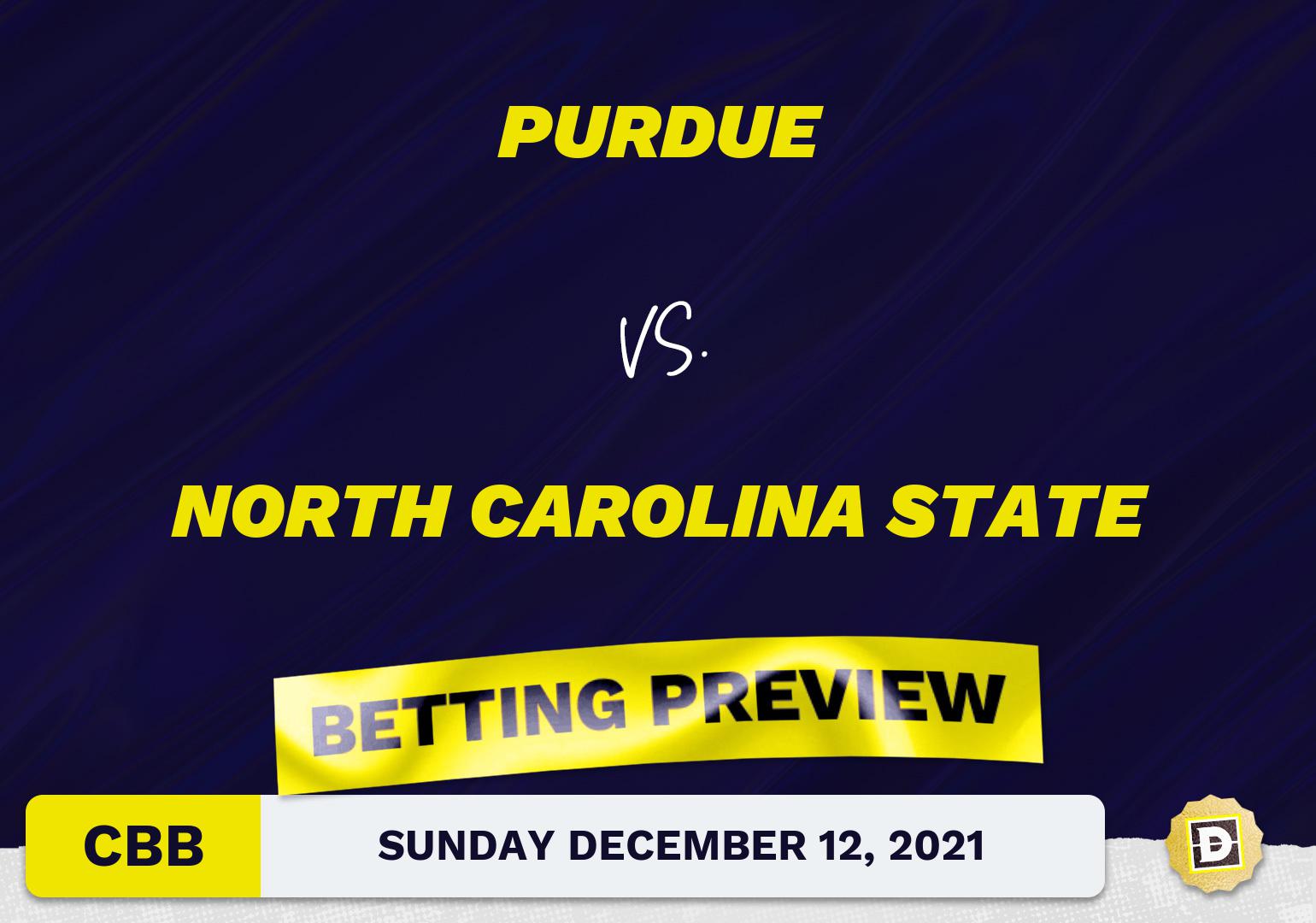 Purdue vs. North Carolina State CBB Predictions and Odds - Dec 12, 2021