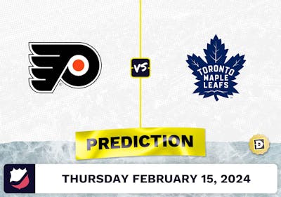 Philadelphia Flyers vs. Toronto Maple Leafs Prediction, Odds, NHL Picks [2/15/2024]