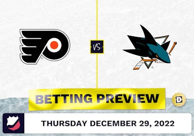 Flyers vs. Sharks Prediction and Odds - Dec 29, 2022