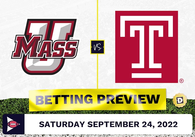 Massachusetts vs. Temple CFB Prediction and Odds - Sep 24, 2022