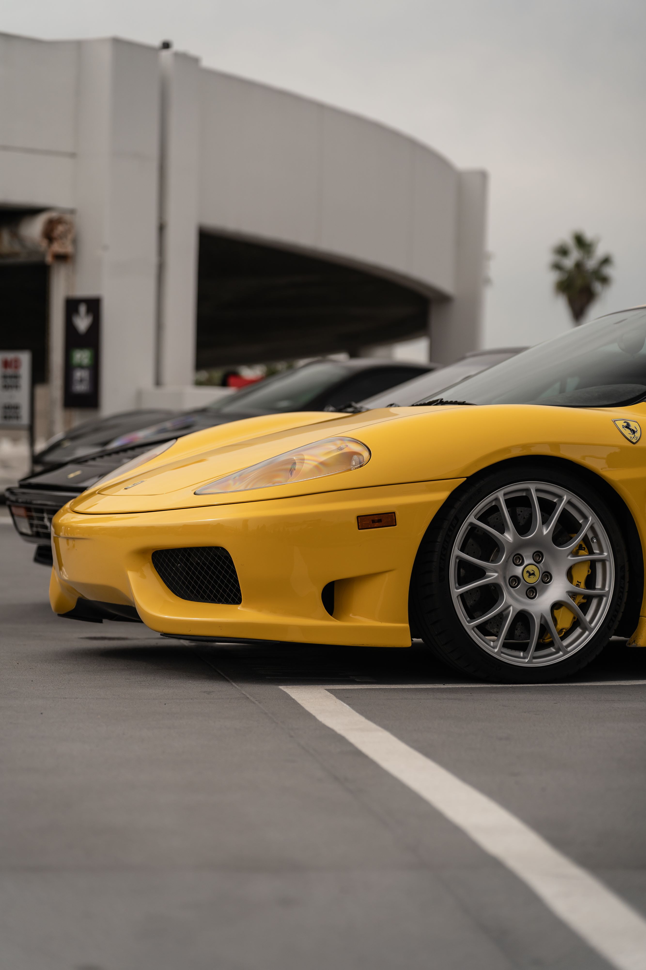 Ferrari 360 on Challenge wheels at the Petersen Museum.