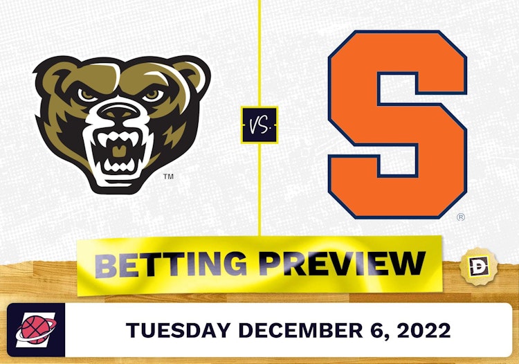 Oakland vs. Syracuse CBB Prediction and Odds - Dec 6, 2022