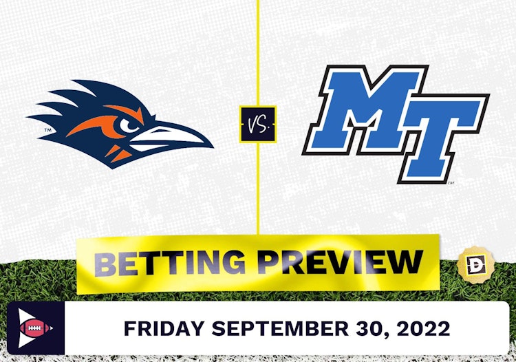 UTSA vs. Middle Tennessee CFB Prediction and Odds - Sep 30, 2022