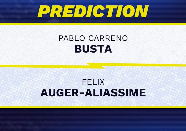 Pablo Carreno Busta takes on Felix Auger-Aliassime in ATP Shanghai action.