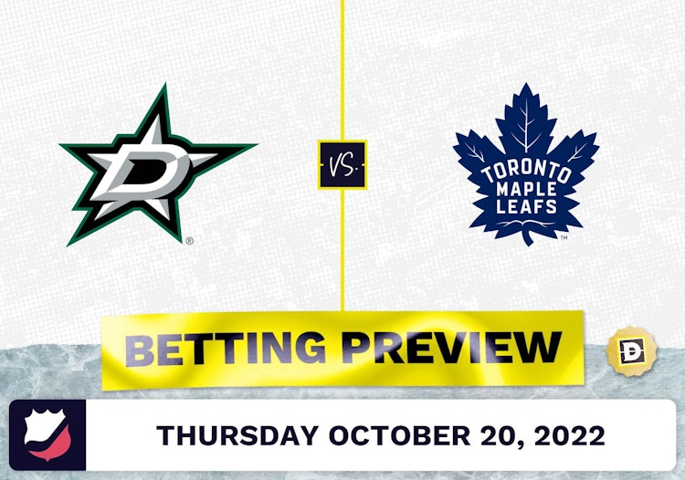 Stars vs. Maple Leafs Prediction and Odds - Oct 20, 2022