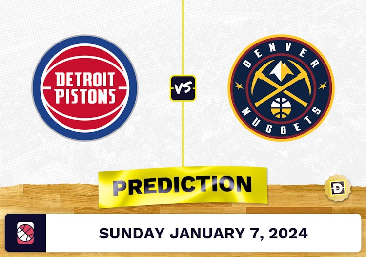 Detroit Pistons vs. Denver Nuggets Prediction, Odds, NBA Picks  [1/7/2024]