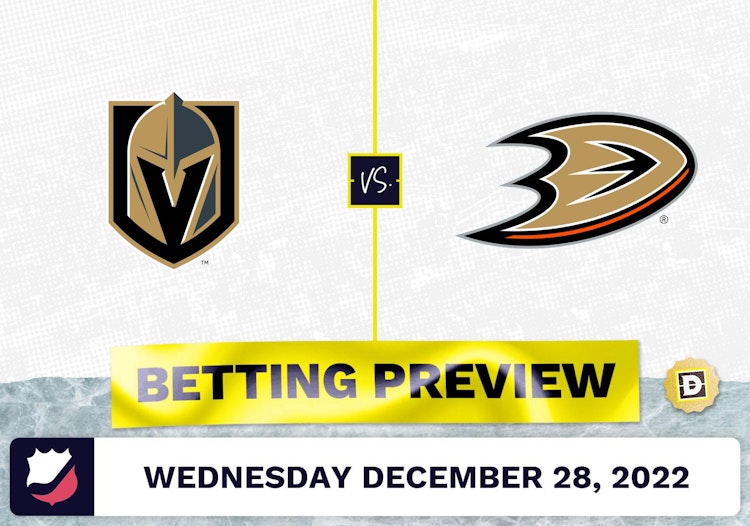 Golden Knights vs. Ducks Prediction and Odds - Dec 28, 2022