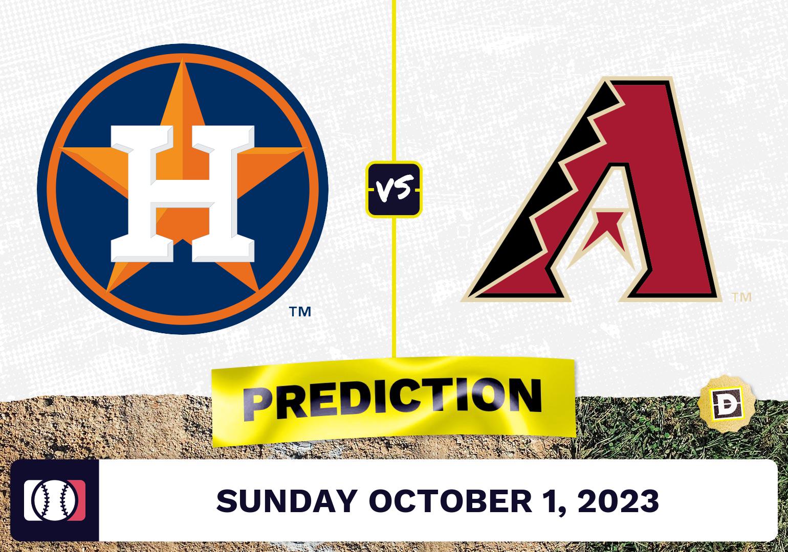 Astros vs. Diamondbacks Game 3 Prediction for MLB Sunday [10/1/2023]